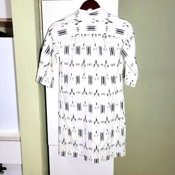 ❤️ 3 for $35 Derek Lam 10 Crosby ikat tribal print shirt sheath dress xs small - Picture 7 of 11